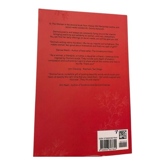 To The Women by Donna Ashworth Inspirational Poetry Book 2023 Paperback - Picture 2 of 2